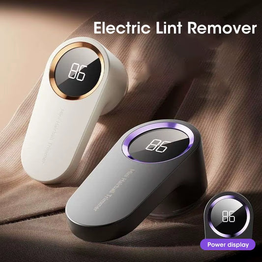 Electric Lint Remover with LED Display & USB Charging