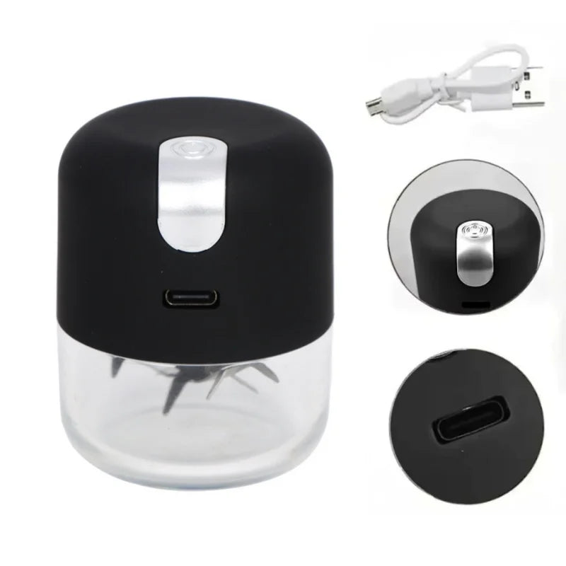 Portable Electric Herb Grinder – USB-C Charging, High-Speed Rotation