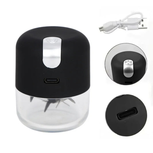 Portable Electric Herb Grinder – USB-C Charging, High-Speed Rotation